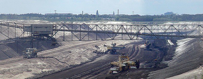 Panorama des Tagebaus Cottbus-Nord