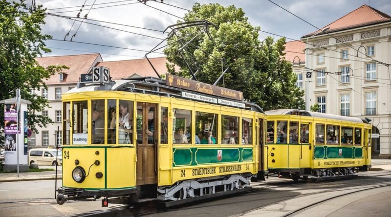 Historische Straßenbahn in Cottbus